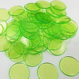 Max 100pcs Poker Chips Coins Casino Supply Family Games Accs green