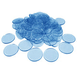 Max 100pcs Poker Chips Coins Casino Supply Family Games Accs blue