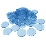 Max 100pcs Poker Chips Coins Casino Supply Family Games Accs blue