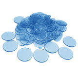 Max 100pcs Poker Chips Coins Casino Supply Family Games Accs blue
