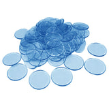 Max 100pcs Poker Chips Coins Casino Supply Family Games Accs blue