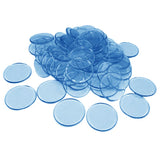 Max 100pcs Poker Chips Coins Casino Supply Family Games Accs blue
