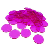 Max 100pcs Poker Chips Coins Casino Supply Family Games Accs rose red