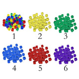 Max 100pcs 10mm Colorful Dices Cube Board Games for Party KTV Toys Multicolor