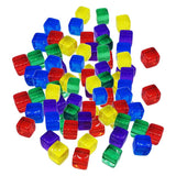 Max 100pcs 10mm Colorful Dices Cube Board Games for Party KTV Toys Multicolor