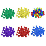 Max 100pcs 10mm Colorful Dices Cube Board Games for Party KTV Toys Multicolor