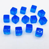 Max 100pcs 10mm Colorful Dices Cube Board Games for Party KTV Toys Blue