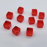 Max 100pcs 10mm Colorful Dices Cube Board Games for Party KTV Toys Red