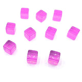 Max 100pcs 10mm Colorful Dices Cube Board Games for Party KTV Toys Purple