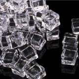 Max Simulated Fake Ice Clear Ice Cube Bar KTV Photo Props Model Decor 30mm
