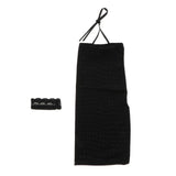 Max 1/6 Scale Female Strap Dress w/ 1 Pair Bracelet for 12in Action Figure black