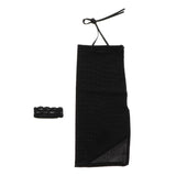 Max 1/6 Scale Female Strap Dress w/ 1 Pair Bracelet for 12in Action Figure black