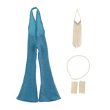 Max 1/6 Female Soldier Costume For 12'' Action Figures Bodies Blue