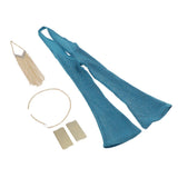 Max 1/6 Female Soldier Costume For 12'' Action Figures Bodies Blue