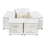 Max 5 Pieces 1/25 Scale Miniature Dollhouse Nightstand Side Table