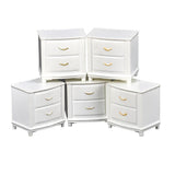 Max 5 Pieces 1/25 Scale Miniature Dollhouse Nightstand Side Table