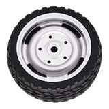 Max 2Pieces Rubber Wheel Tire Tyres for 1:10 Scale RC Car DIY Parts Black 1