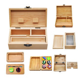 Max Portable Wooden Storage Box Holder Hand Cigarette Tool Box Case AC325