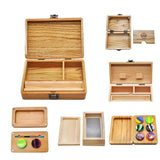 Max Portable Wooden Storage Box Holder Hand Cigarette Tool Box Case AC325