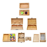Max Portable Wooden Storage Box Holder Hand Cigarette Tool Box Case AC325