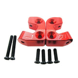 Max RC Rear Suspension Arm Mount Silver Upgrade Part Accessory Red