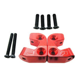 Max RC Rear Suspension Arm Mount Silver Upgrade Part Accessory Red