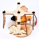 Max 3D Wooden Puzzle Merry-go-round DIY Craft Kits Building Assembly Toy Gift
