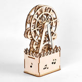 Max Wind Up Rotating Ferris Wheel Music Box DIY Wood Music Box Movement Toy