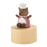 Max Rotating Animal Eight Music Box Creative Festival Gift Decor wolf