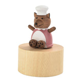 Max Rotating Animal Eight Music Box Creative Festival Gift Decor wolf