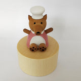 Max Rotating Animal Eight Music Box Creative Festival Gift Decor wolf