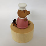 Max Rotating Animal Eight Music Box Creative Festival Gift Decor wolf