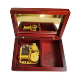 Max Wooden Jewelry Music Box Creative Crafts Gift red