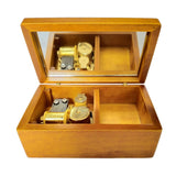 Max Wooden Jewelry Music Box Creative Crafts Gift yellow