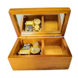 Max Wooden Jewelry Music Box Creative Crafts Gift yellow