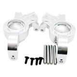 Max 1 Pair Aluminum Steering Block Upgarde Parts for TRAXXAS X-MAXX Silver