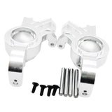 Max 1 Pair Aluminum Steering Block Upgarde Parts for TRAXXAS X-MAXX Silver