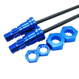 Max 2pcs 1/5 Front Rear Universal Drive Shafts for Traxxas X-Maxx Blue