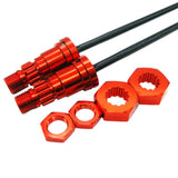 Max 2pcs 1/5 Front Rear Universal Drive Shafts for Traxxas X-Maxx Red