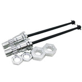 Max 2pcs 1/5 Front Rear Universal Drive Shafts for Traxxas X-Maxx Silver