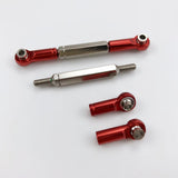Max Linkage Pull Steering Rod for WPL JJRC Henglong 1/16 Crawler Army Car Red