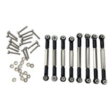 Max Linkage Pull Steering Rod for WPL JJRC Henglong 1/16 Crawler Army Car Black