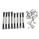 Max Linkage Pull Steering Rod for WPL JJRC Henglong 1/16 Crawler Army Car Black