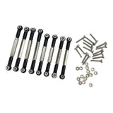 Max Linkage Pull Steering Rod for WPL JJRC Henglong 1/16 Crawler Army Car Black