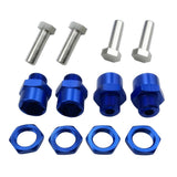 Maxbell 12mm to 17mm Wheel Hex Hub Adapter Conversion for 1/10 RC Car Dark Blue