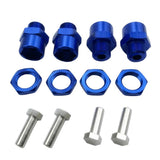 Maxbell 12mm to 17mm Wheel Hex Hub Adapter Conversion for 1/10 RC Car Dark Blue
