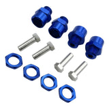 Maxbell 12mm to 17mm Wheel Hex Hub Adapter Conversion for 1/10 RC Car Dark Blue