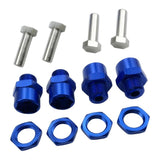 Maxbell 12mm to 17mm Wheel Hex Hub Adapter Conversion for 1/10 RC Car Dark Blue