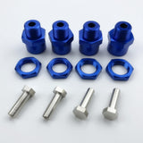 Maxbell 12mm to 17mm Wheel Hex Hub Adapter Conversion for 1/10 RC Car Dark Blue