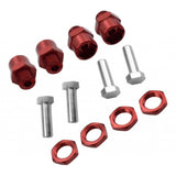 Maxbell 12mm to 17mm Wheel Hex Hub Adapter Conversion for 1/10 RC Car Red